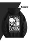Lover and Friend Couple Combination the Lovers Back Printed Design Hooded Sweatshirt 2-Piece Set - 2