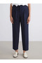 Women's Pleated Trousers with Elastic Waist - 3