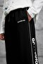 Men's Sweatpants Gc Studio Written on the Bottom Black Oversize Baggy Loose Fit 3 Yarns Without Ruffles - 4