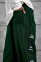 Men's Sweatpants Unstoppable Written on the Bottom Green Oversize Baggy Loose Fit 3 Yarns Without Ruffles - 6