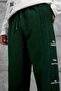 Men's Sweatpants Unstoppable Written on the Bottom Green Oversize Baggy Loose Fit 3 Yarns Without Ruffles - 2