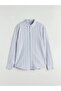 Lcw Vision Blue Slim Fit Long Sleeve Striped Shirt - 5