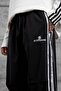 Men's Sweatpants Etxoebang Written Fabric Black Oversize Baggy Parachute Loose Fit - 2