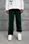 Men's Sweatpants Gc Studio Written on the Bottom Green Oversize Baggy Loose Fit 3 Yarns Without Ruffles - 2
