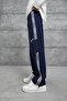 Men's Sweatpants Striped Fabric Bottom Navy Blue Oversize Baggy Parachute Loose Fit - 5