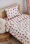 Baby Crib, Park Bed (70X120 cm) Duvet Cover & Sheet Set, Cotton Satin - Teddy - 5