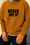سترة مطبوعة بياقة دائرية من Never Give Up