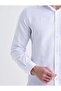 Slim Fit White Oxford Button-Down Collar Easy-Iron Detailed Cotton Shirt - 4
