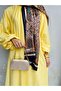 Women's Gold Chain Detail Long Chain Strap Evening Bag (Suitable for Phone Use) - 6