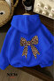 Ribbon Printed Children's Hooded Sweatshirt