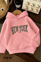 New York Printed Children's Hooded Sweatshirt