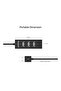 USB 2.0 Hub 4 Ports, 5V 500mA, Black Y-2140 - 5