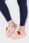 Warm Winter Women's House Slippers with Hellokitty Figure Pudra-Red