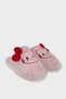 Warm Winter Women's House Slippers with Hellokitty Figure Pudra-Red - 4