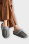 Women's Woolen Warm Winter House Slippers Smoked - 2