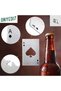 Silver Card-Shaped Metal Bottle Opener – Portable, Durable & Stylish Design - Ace of Spades Card Opener - 2