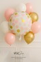 Confetti Printed Round Foil Balloon Pink 18Inch - 2