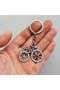 Keychain Bag Accessory Bicycle Figure Keychain with Stones Accessory - 2
