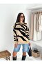 Soft Texture Zebra Pattern Knitwear Sweater - 5