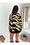 Soft Texture Zebra Pattern Knitwear Sweater - 8