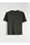Khaki Crew Neck Men's T-Shirt from Plus-Store - 6