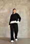 Modal Tracksuit Set with Piping Detail and Terry Cotton Garnish - 2