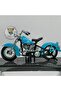 Harley Davidson 1953 Fl Hydra Halide 1:18 Diecast Model Motorcycle – Metal Model - 5