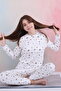 Star Pattern Girl's Waitress Tie-Dye Pajama Set - 2