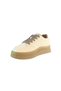 Women's Leather Sneaker Lace-Up Closure Heart Detail Plush Lined Casual Shoes - 5