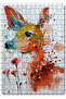 Cakasepetim Cute Roe Deer Watercolor Drawing 255 Piece Puzzle Jigsaw Mdf (Wood)