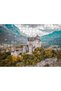 Cakasepetim Protected Castle and Mountains in European Town 120 Piece Puzzle Jigsaw Mdf (Wood)
