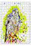 Cakasepetim Watercolor Hawk 255 Piece Puzzle Jigsaw Puzzle Mdf (Wood)