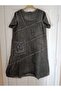 Authentic, Double-Layered, 100% Pure Stone-Washed Woven Cotton, Wide Fit, Short Sleeves, No Lycra Dress