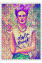 Cakasepetim Frida Kahlo Flower Background Drawing 500 Piece Puzzle Jigsaw Puzzle Mdf (Wood)