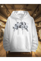 Winter Hooded Thick Sweatshirt |   Flower Printed