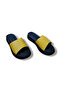 Women's Genuine Leather Knitted Single Strap High Sole Slippers - 5