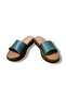 Women's Genuine Leather Single Strap High Sole Slippers - 2