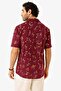 Maroon Floral Print Cotton Casual Shirt for Men's - 2