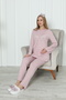 Women's Powder Special Design Patterned Long Sleeve Cotton Maternity Pajama Set - 7