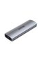 uDrive M.2 Enclosure 10Gbps | NVMe/SATA USB-C SSD Case, Space Gray | S1230A