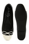 Women Two Tone Ballerinas in Black and White - 4