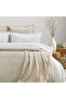 Home Pavia Chenille Bedspread Duvet Cover Set 7 Pieces-Beige - 2