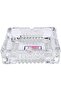 ECVV Square Glass Ashtray For Home Indoor And Outdoor Decorative Square Tabletop Ashtray For Cigars