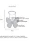 Fashion Adjustable Butterfly Shape Ring with Diamond Women Jewelry - Platinum - Size 7 - 5