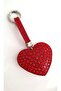 Gift Zircon Stone Red Heart Keychain (12.5 cm) - 3
