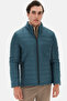 Ds Damat Slim Fit Green Windproof Fiber Filled Inflatable Jacket
