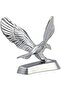 Winluu Flying Eagle Hood Ornament Sticker Birds Logo Fits Car 3D Stand Hood Bonnet Universal Emblem - 2