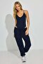 Navy Blue Strappy Women's Bodysuit Mg2542 - 2