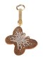 Gift Zircon Stone Beige Butterfly Keychain 14X6,5 cm - 3