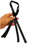 Angel Bag Accessory Slim Model 70X1.2 cm Artificial Leather Black Color Double Bag Handle